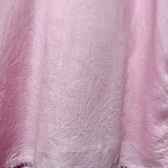 Tommy Bahama Two Palms Ruffle V-Neck Linen A-Line Dress XL - Picture 5 of 8